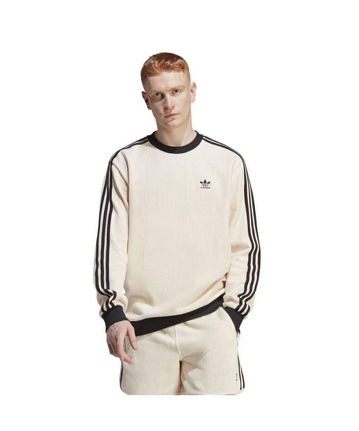 adidas Originals アディカラー ロゴ ワッフルジャージ長袖 M