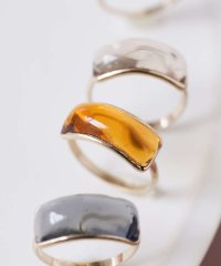 collex/【Elodie Pavie】 Rectangle Ring K24GP 13号/505199780