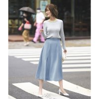 RUIRUE BOUTIQUE/ルイルエブティック RUIRUE BOUTIQUE シークレットゴムハイウエストAラインスカート/505200405