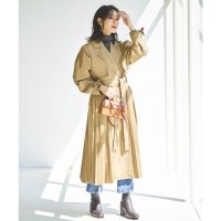 RUIRUE BOUTIQUE/ルイルエブティック RUIRUE BOUTIQUE パワーパフスリーブ プリーツトレンチコート/505200440