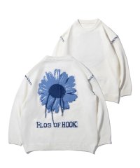 HOOK/フック HOOK 【HOOK 】ーoriginalー 個性派レイジーステッチフリンジ付きマーガレットニットプルオーバー/505204484