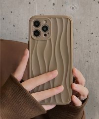 shopnikoniko/うねうねニュアンス マットスマホケース ma 【即納】 アイフォン スマホ カバー ケース 波型 ウェーブ 立体 iPhoneケース iPhone13 iPho/505205361