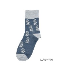 manzoku/マンゾク 満足 福助 公式 靴下 レディース 満足 快適調温 花柄 クルー丈 3145ー13l婦人 女性 フクスケ fukuske/505205816