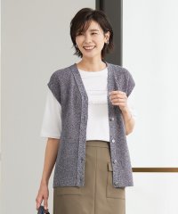 J.PRESS LADIES（LARGE SIZE）/【洗える】 シネコットン ニットジレ/505206874