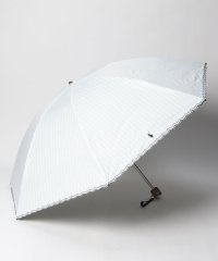 POLO RALPH LAUREN(umbrella)/晴雨兼用折りたたみ日傘　ストライプスカラ刺繍/505185455