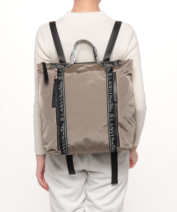 ランバン オン ブルー未使用 2wayリュック ベージュ / トートバッグ ランバン オン ブルー未使用 2wayリュック ベージュ / トート