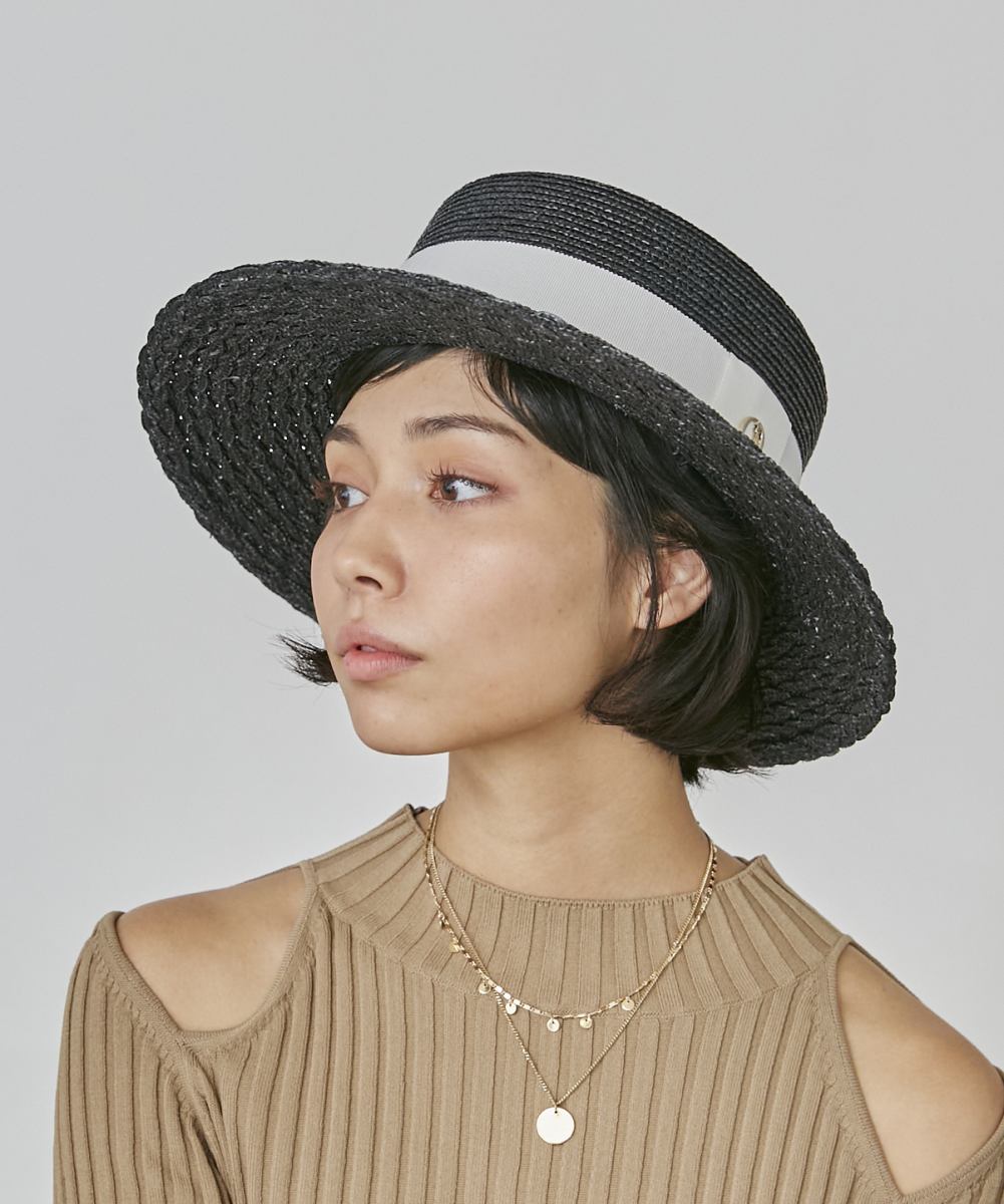 Chapeau d' Oシャポードオーカンカン帽麦わら帽子ストローハット Chapeau d' O シャポード オー カンカン帽 カンカン帽子 麦わら