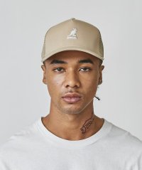 KANGOL/KANGOL SMU LOGO TRUCKER MESH CAP/505149215