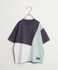 ikka kids/USAコットン 斜め切り替えTシャツ（120〜160cm）/505025728