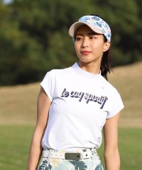 le coq sportif GOLF /【池田エライザ着用】EXcDRYキャップスリーブシャツ (吸汗速乾/ストレッチ/UV CUT(UPF50+)/高速ドライ)【ア【アウトレット】/505132105