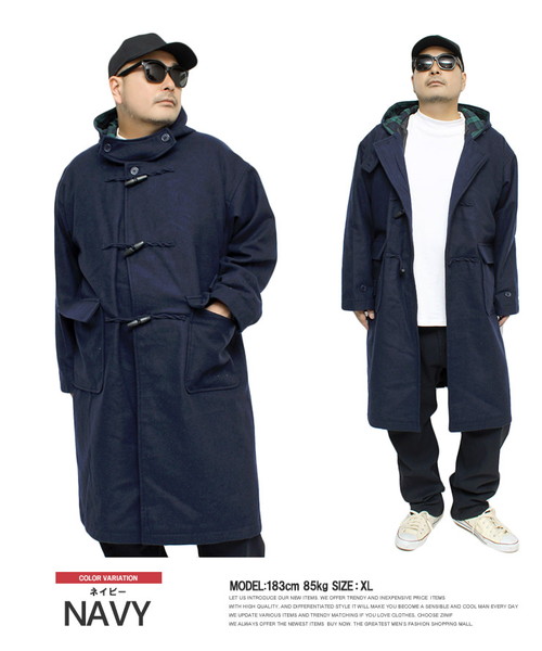ワンカラーズ one colors オーバーサイズ ダッフルコート メンズ ワンカラーズ one colors オーバーサイズ ダッフルコート メンズ