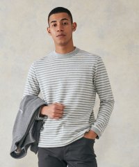 J.PRESS MENS/ワッフルボーダー ロングTシャツ/505212234