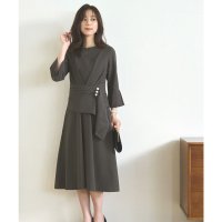 RUIRUE BOUTIQUE/ルイルエブティック RUIRUE BOUTIQUE ウエストパールフレアワンピース/505167684