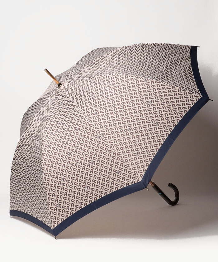 新品✨タグ付き✶FURLA ✶フルラUV加工付き折り畳み雨傘　モノグラムプリント 雨傘】フルラ (FURLA) モノグラムプリント 長傘 UV加工 耐風傘