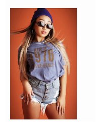 bombshell/ボムシェル bombshell 半袖Tシャツ ナンバープリント Tシャツ 半袖 トップス クルーネック ヴィンテージ ストリート系 レッスン ダンス 練習着 B/505211368