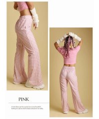 bombshell/ボムシェル bombshell パンツ・サルエルパンツ チェック柄 ロングパンツ ポップ 派手 Y2kファッション カラーパンツ インポート 原宿系 ストリート/505211370
