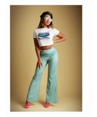 bombshell/ボムシェル bombshell パンツ・サルエルパンツ チェック柄 ロングパンツ ポップ 派手 Y2kファッション カラーパンツ インポート 原宿系 ストリート/505211370