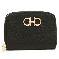 FERRAGAMO/フェラガモ FERRAGAMO コインケース ガンチーノソフト カードケース ブラック レディース FERRAGAMO 220406 0758664/505211492
