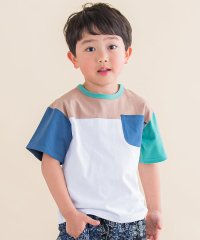 Noeil aime BeBe/配色切り替え胸ポケットTシャツ (80~130cm)/505213194