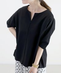 Aletta vita/アレッタ ヴィータ Aletta vita キーネックシルケットコットンドルマンプルオーバー/505214130