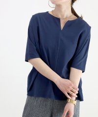 Aletta vita/アレッタ ヴィータ Aletta vita キーネックシルケットコットンドルマンプルオーバー/505214130