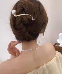 shoppinggo/ヘア留め ヘアアクセサリー クロスヘアピン髪飾り 上品 パーティー飾り/505215632