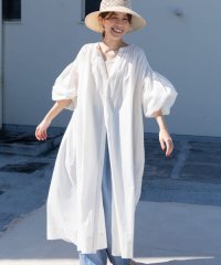 URBAN RESEARCH DOORS/『WEB/一部店舗限定カラー』コットンボイルギャザーワンピース/505215720