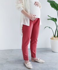 and　Me.../アンドミー andme きれいめストレッチ美脚マタニティータックテーパードパンツ センタープレスパンツ ウエストゴム/504572759