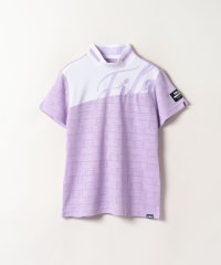 FILA GOLF/【ゴルフ】ECOジャガード ロゴ柄 モックネックTシャツ　レディース/505209149