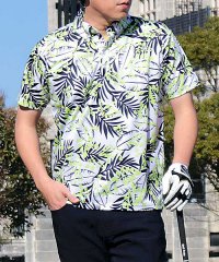 TopIsm/トップイズム TopIsm ゴルフポロシャツ メンズ ゴルフウェア GIORNO SEVEN ジョルノセブン 総柄 ストレッチ 吸湿速乾 半袖 スポーツウェア /504601112