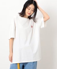 Purple & Yellow/ハートロゴ 半袖ロングＴシャツ/505192414