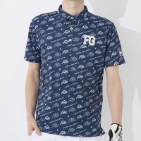 FILAGOLF/【ゴルフ】遮熱バーチカルメッシュ ロゴグラフィックプリント半袖シャツ メンズ/505196181