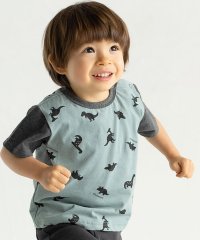 【お揃い】天竺恐竜プリントTシャツ(80~110cm)