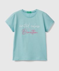 BENETTON (UNITED COLORS OF BENETTON GIRLS)/キッズグリッターロゴ半袖Tシャツ・カットソーG/505206016
