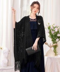 DRESS+/ボレロ レース ロング丈 パーティー コサージュ付き/505219455