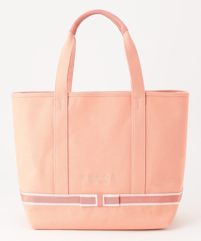 TOCCA（トッカ）の「DUAL RIBBON CANVAS TOTE L トートバッグ L