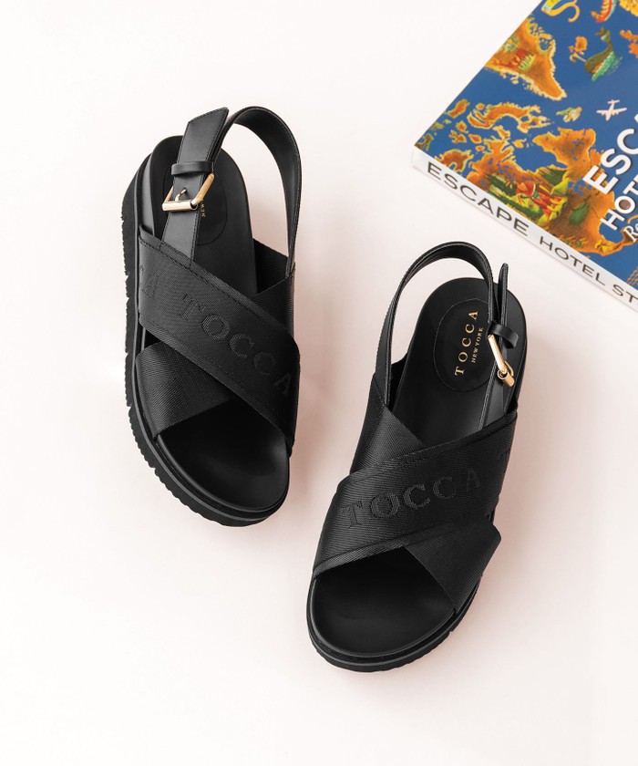 セール】【WEB限定】LOGO CROSSBELT SANDALS サンダル(505220052 ...