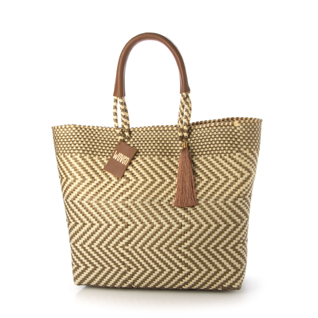 セール10%OFF】ウーヴン WOVEN メルカドバッグ ミドルトート bk