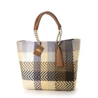 WOVEN/ウーヴン WOVEN メルカドバッグ かごバッグ bk－bag－mid－nv－wh－m/504605878