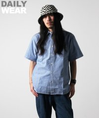 AVIREX/BASIC CHAMBRAY S/S SHIRT / 半袖シャンブレーシャツ/AVIREX/アヴィレック/504896118