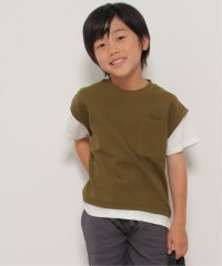 ikka kids/ポケット付き鹿の子ベストレイヤードTシャツ（120〜160cm）/505195286