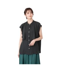 MAC HOUSE(women)/NAVY ネイビー シフォンラッフルブラウス N23－2－21047/505216975