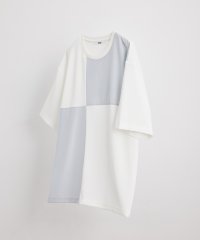 JUNRed/エアーシルケット異素材切替Tシャツ/505221145