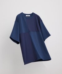 JUNRed/エアーシルケット異素材切替Tシャツ/505221145