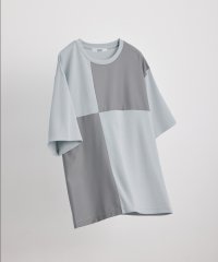 JUNRed/エアーシルケット異素材切替Tシャツ/505221145