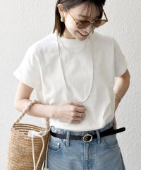 SHIPS any WOMEN/《一部追加予約》SHIPS any:〈抗菌防臭/洗濯機可能〉USAコットン フレンチスリーブ TEE/505221178