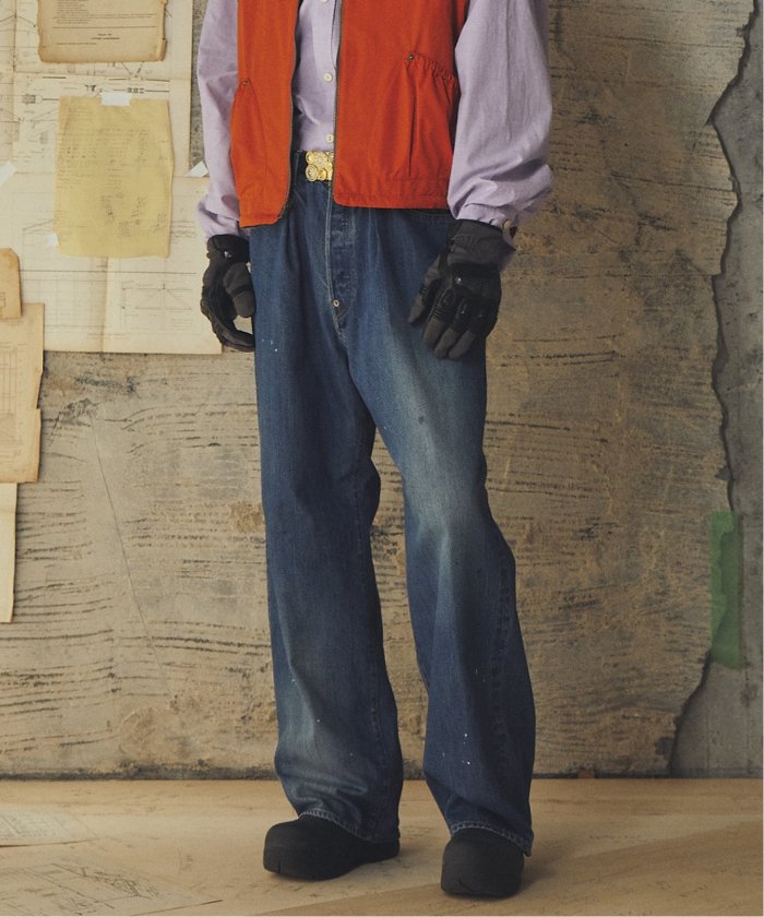 refomed / リフォメッド】RIGHT HANDED DENIM PANTS(505221287 refomed / リフォメッド】RIGHT HANDED DENIM PANTS(505221287