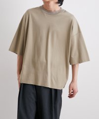 ADAM ET ROPE'/【Albini/アルビニ】オーガニック ポンチ ドロップショルダー ビッグ Tシャツ/505221387