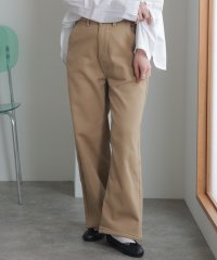 PourVous/プールヴー PourVous 裏フリースツイルワイドストレートパンツ/505221532