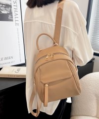 ninon/フロージュ florge 【豊富なポケット】【6色展開】ぽってり可愛いソフトレザーミニリュックサック/バックパック/505221549